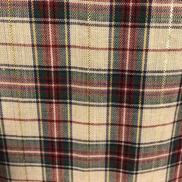 LEVIS Vintage Western Plaid Cowboy Shirt Gold Lurex Snap Buttons - Men’s Large - Picture 8 of 10